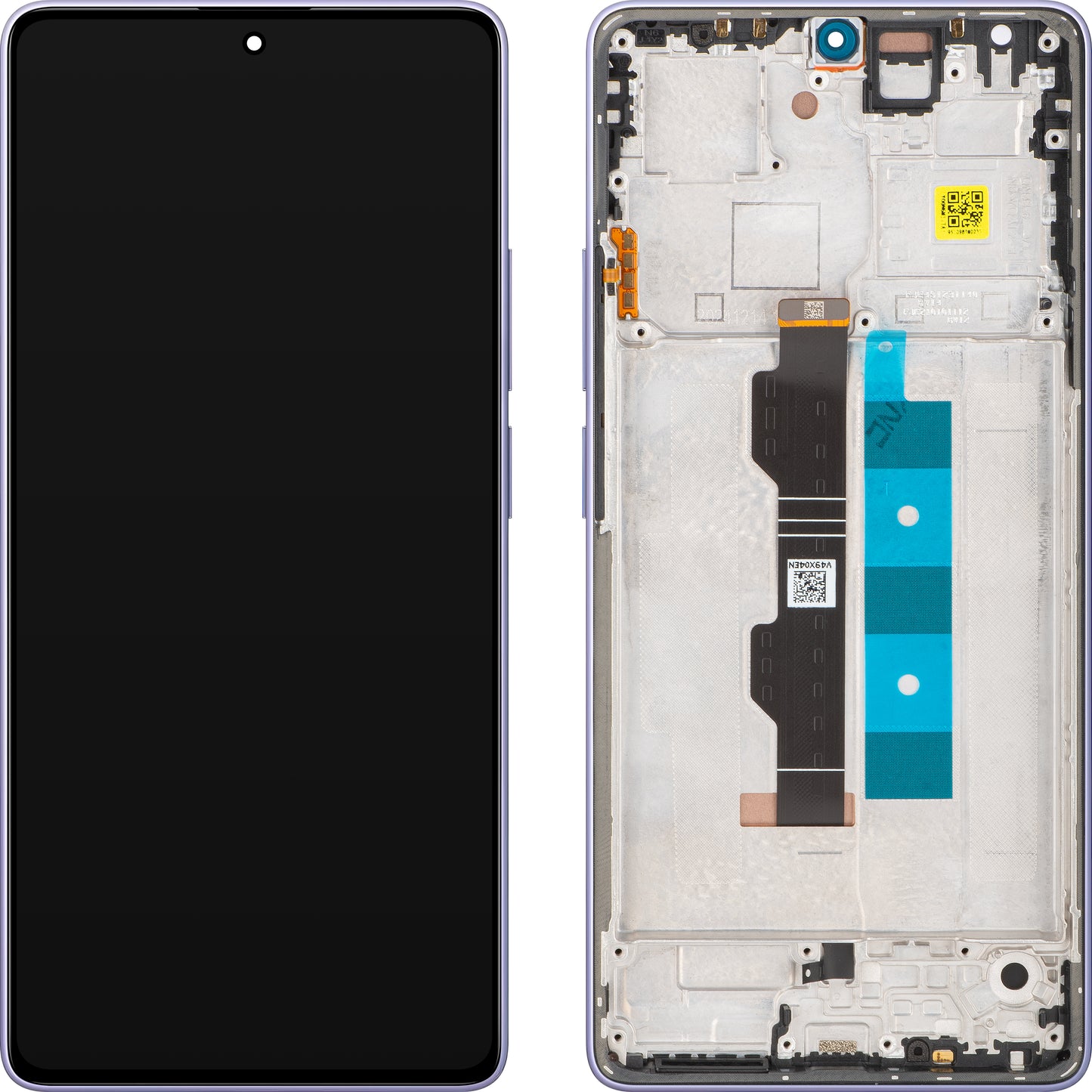 Display sa Touchscreen-om Xiaomi Redmi Note 14S, sa Ramom, Ljubičasta (Aurora Purple), Service Pack 56000200N6R00