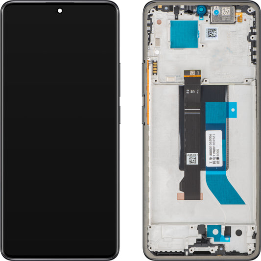 Ekran osetljiv na dodir za Xiaomi Redmi Note 14 Pro 5G, sa ramom, crni (Midnight Black), Swap 56002300O1600
