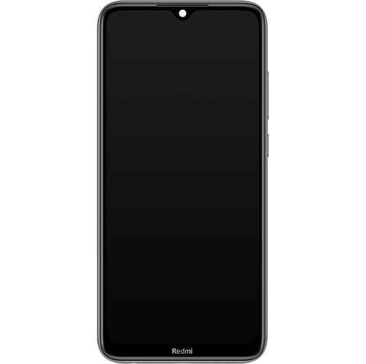 Xiaomi Redmi Note 8T Touchscreen Display, with Frame, Silver (Moonlight White), Service Pack 5600020C3X00 
