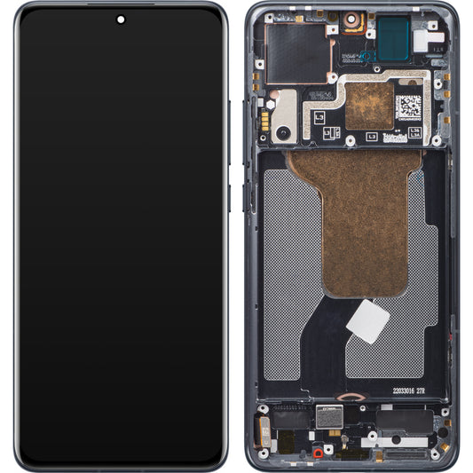 Xiaomi 12S / 12X / 12 Touchscreen Display with Frame, Black, Service Pack 56000300L300