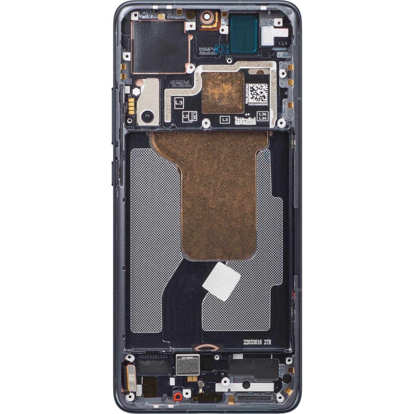 Display sa Touchscreenom Xiaomi 12S / 12X / 12, sa Ramom, Crni, Service Pack 56000300L300