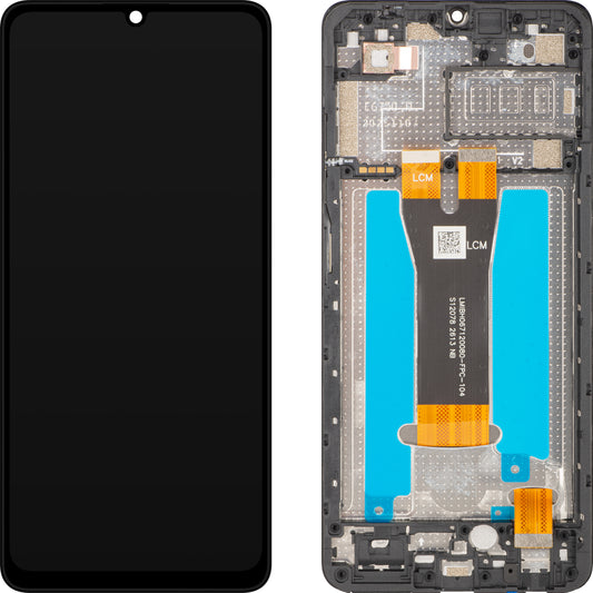 Display sa ekranom osetljivim na dodir ZTE Blade A56 / Blade A36, sa ramom, crni, Service Pack 80800522766