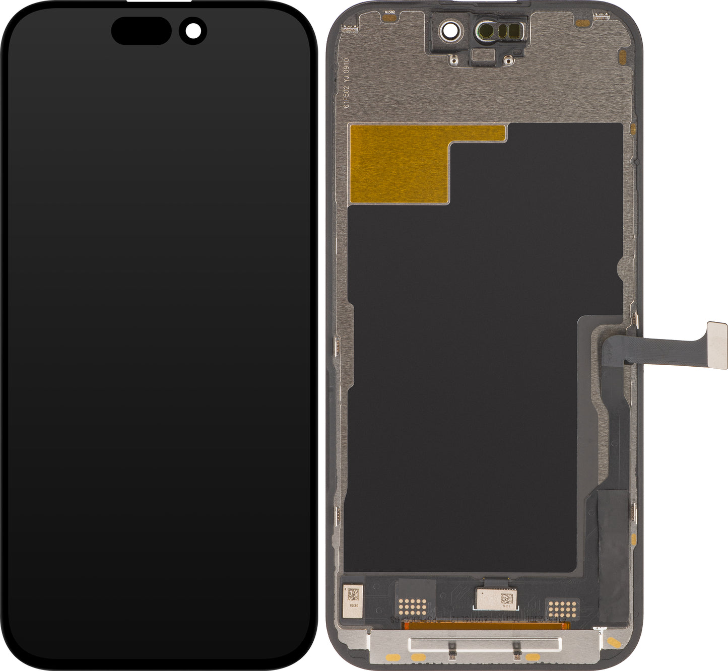 Zaslon s dodirnim ekranom ZY za Apple iPhone 15 Pro, s okvirom, LCD In-Cell IC Movable verzija, crni