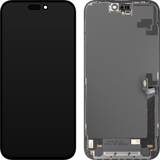 Ekran sa dodirnim ekranom ZY za Apple iPhone 16 Plus, sa ramom, LCD In-Cell verzija, Crni
