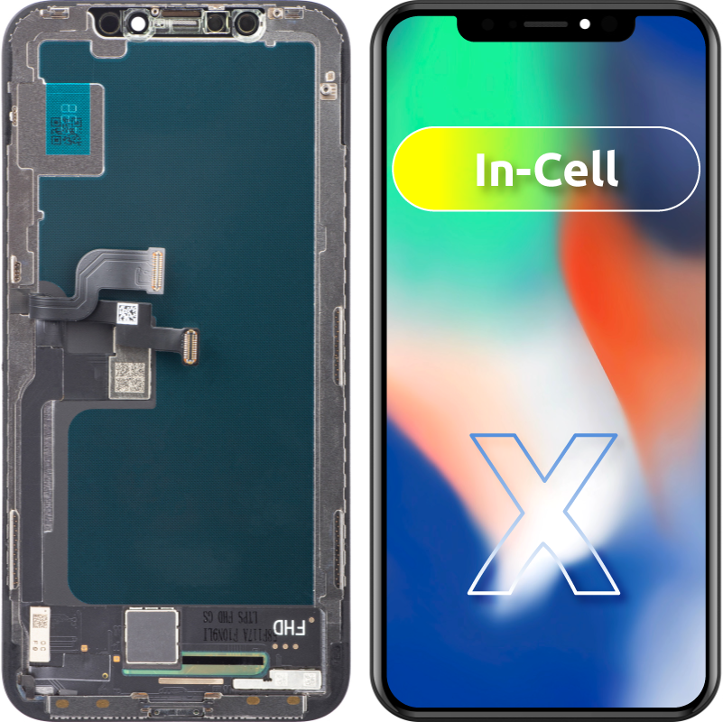 Display sa Touchscreenom ZY za Apple iPhone X, sa Ramom, LCD In-Cell Verzija, Crni