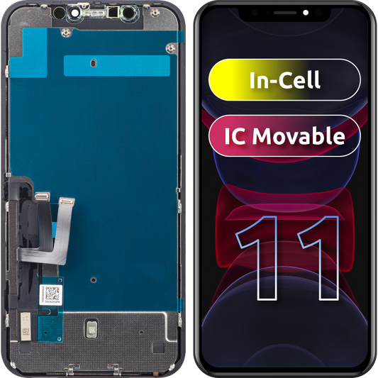 Display sa Touchscreenom ZY za Apple iPhone 11, sa Ramom, LCD In-Cell IC Movable verzija, Crni