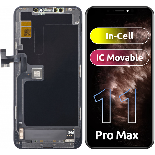 Display sa Touchscreenom ZY za Apple iPhone 11 Pro Max, sa Ramom, LCD In-Cell IC Movable verzija, Crni