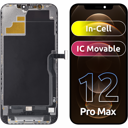 Display sa Touchscreenom ZY za Apple iPhone 12 Pro Max, sa Ramom, LCD In-Cell IC Movable verzija, Crni