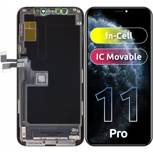 Display sa Touchscreenom ZY za Apple iPhone 11 Pro, sa Ramom, LCD In-Cell IC Movable verzija, Crni