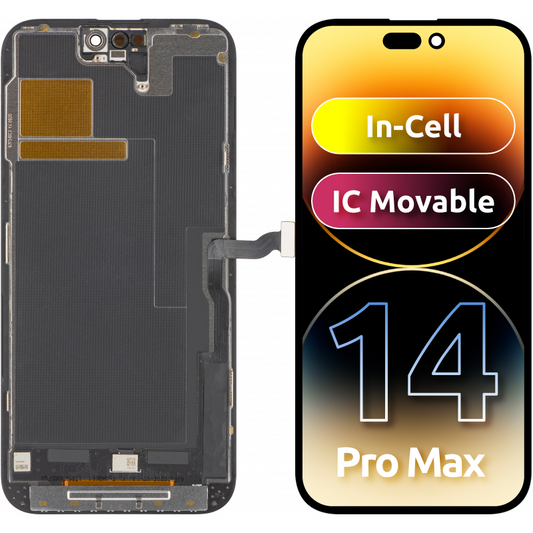 Display sa Touchscreenom ZY za Apple iPhone 14 Pro Max, sa Ramom, LCD In-Cell IC Movable verzija, Crni