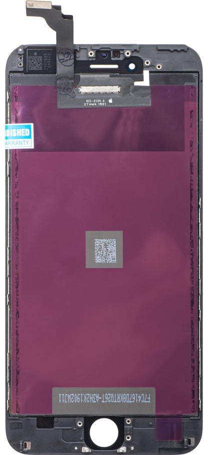 Zaslon s dodirnim ekranom Apple iPhone 6 Plus, s okvirom, crni, obnovljen
