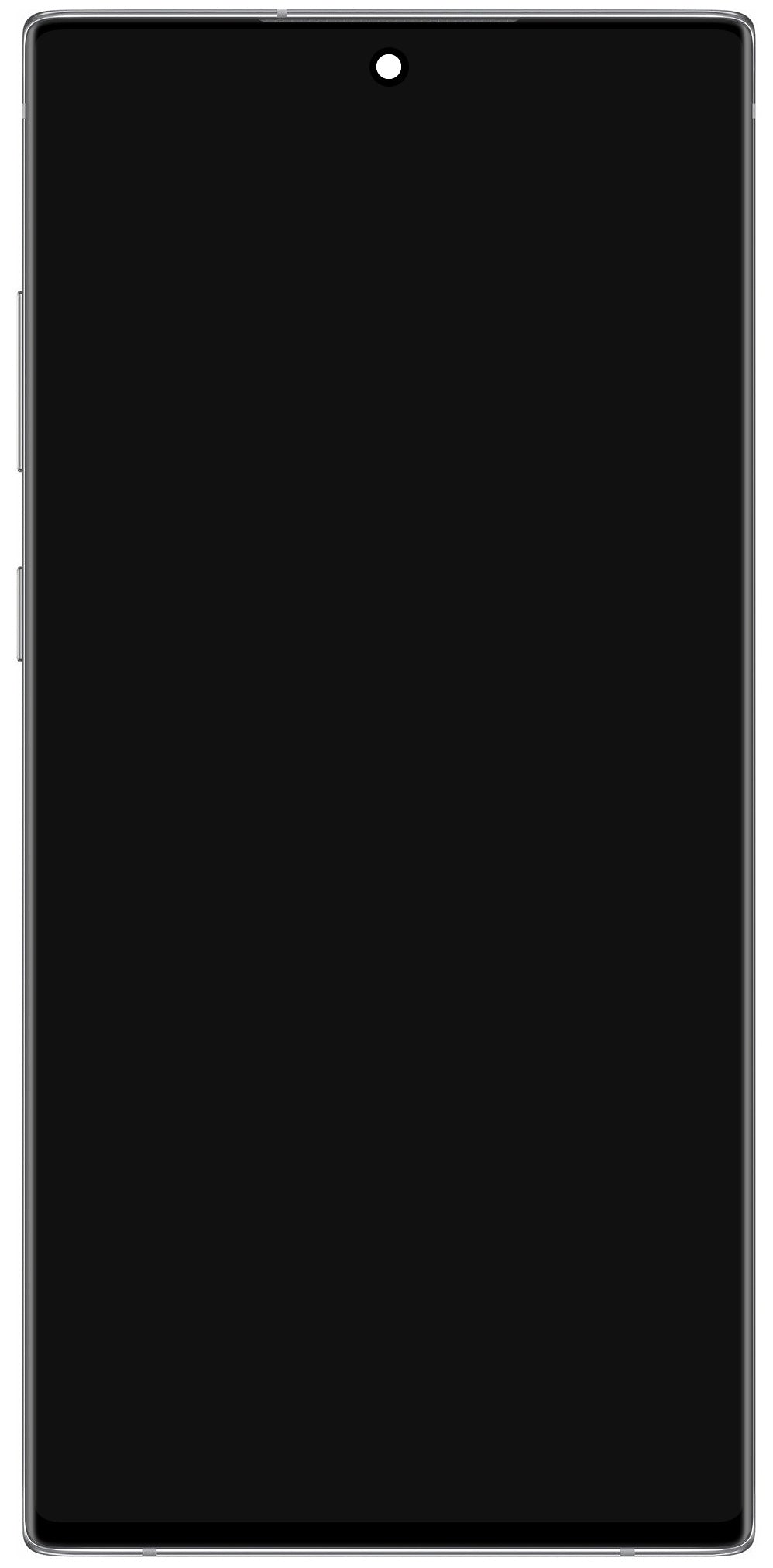 Touchscreen Display Samsung Galaxy Note10 N970, with Frame, Silver (Aura White), Service Pack GH82-20818C