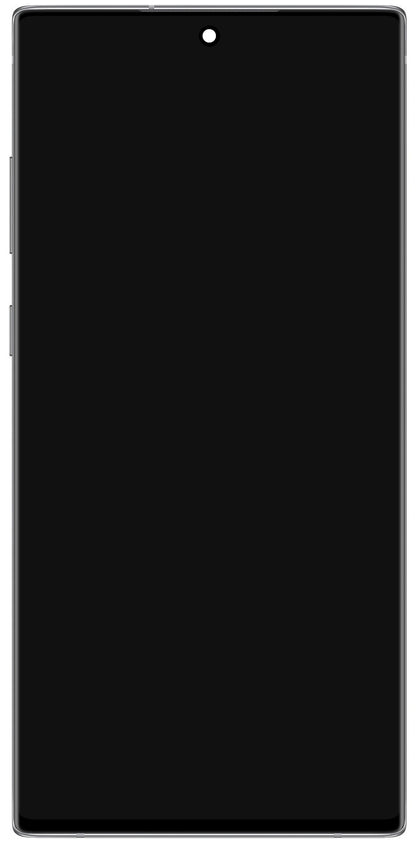 Touchscreen Display Samsung Galaxy Note10 N970, with Frame, Silver (Aura White), Service Pack GH82-20818C