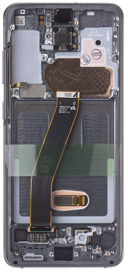 Display sa Touchscreen-om Samsung Galaxy S20 5G G981 / S20 G980, sa Ramom, Sivi, Service Pack GH82-22131A