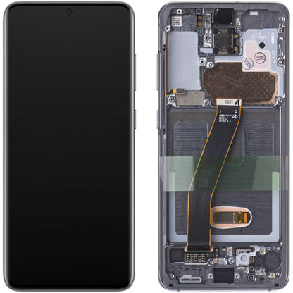 Display sa Touchscreen-om Samsung Galaxy S20 5G G981 / S20 G980, sa Ramom, Sivi, Service Pack GH82-22131A