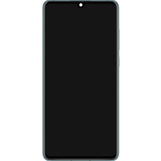 Touchscreen Display Huawei P30, with Frame and Battery, Blue (Breathing Crystal), Service Pack 02354HMF