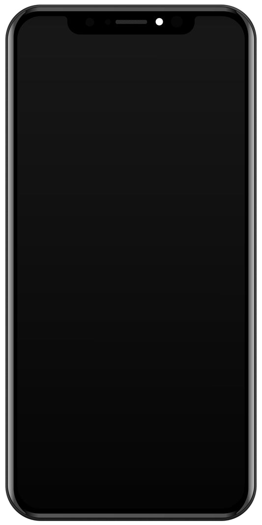 Display sa Touchscreenom JK za Apple iPhone X, sa Ramom, LCD In-Cell Verzija, Crni