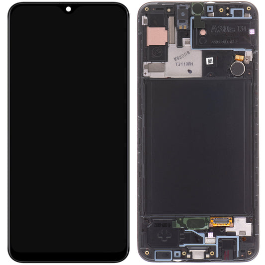 Zaslon s dodirnim ekranom Samsung Galaxy A30s A307, s okvirom, crni, servisni paket GH82-21190A