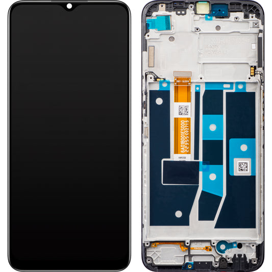 Display s dodirnim zaslonom Oppo A54s, s okvirom, crni, Service Pack 4908020
