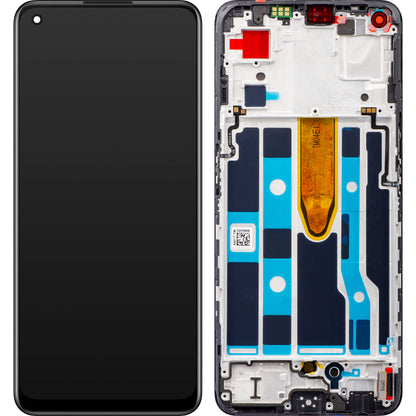 Zaslon s dodirnim ekranom Oppo Find X5 Lite / Reno7 5G, s okvirom, crni, Service Pack 4130040