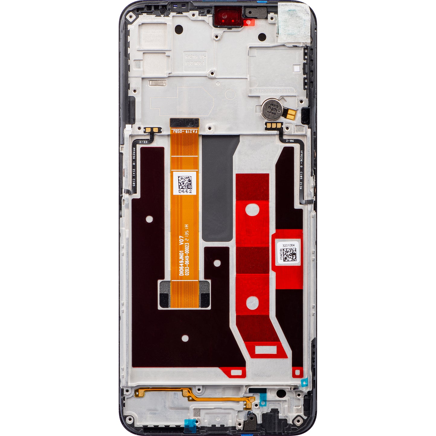 Zaslon s dodirnim ekranom Oppo A73 5G / A72 5G, s okvirom, crni, paket za servis 4904890