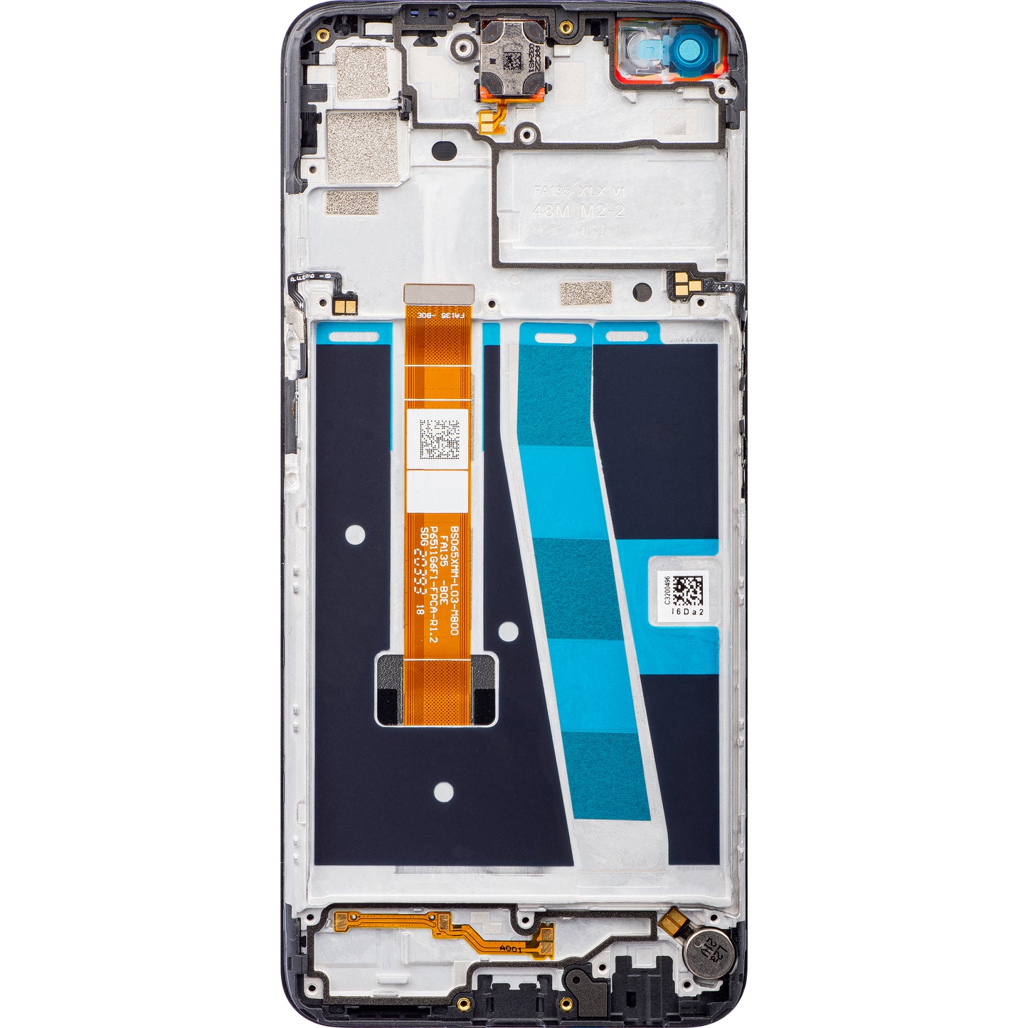 Display s Touchscreenom Oppo A92 / A72, s Okvirom, Crni, Service Pack 4904026