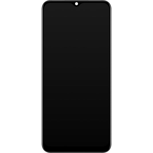 Touchscreen Display Realme C30 / Narzo 50i Prime, with Frame, Black, Service Pack 4130279