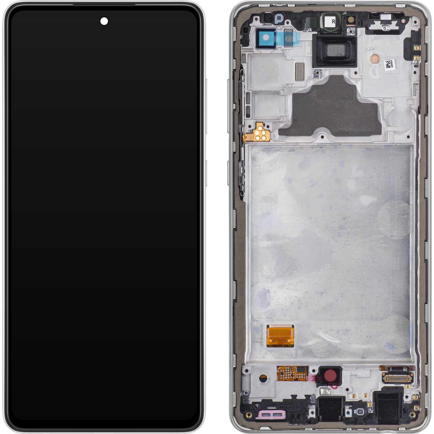 Display sa Touchscreen-om Samsung Galaxy A72 A725 / A72 5G A726, sa Ramom, Beli, Service Pack GH82-25460D