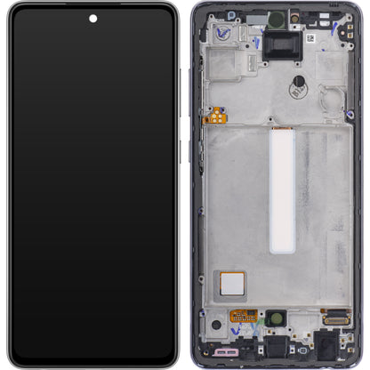 Zaslon s dodirnim ekranom Samsung Galaxy A52 5G A526 / A52 A525, s okvirom, crni, paket za servis GH82-25524A