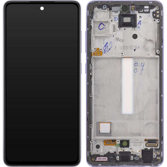 Zaslon s dodirnim ekranom Samsung Galaxy A52s 5G A528, s okvirom, Ljubičasti, Service Pack GH82-26861C