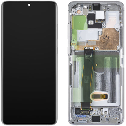 Display sa Touchscreen-om Samsung Galaxy S20 Ultra 5G G988 / S20 Ultra G988, sa Ramom, Beli, Service Pack GH82-26032C