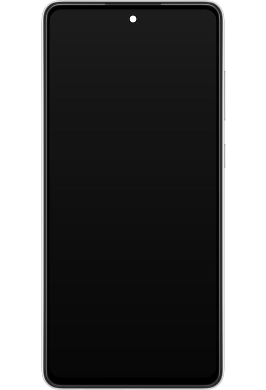 Zaslon s dodirnim ekranom Samsung Galaxy A72 A725 / A72 5G A726, s okvirom, bijeli, servisni paket GH82-25460D