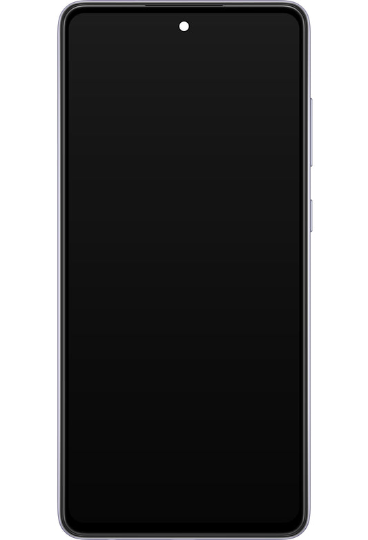 Zaslon s dodirnim ekranom Samsung Galaxy A72 A725 / A72 5G A726, s okvirom, ljubičasti, servisni paket GH82-25460C