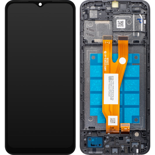 Zaslon s dodirnim ekranom Samsung Galaxy A03 Core A032, s okvirom, crni, servisni paket GH81-21711A
