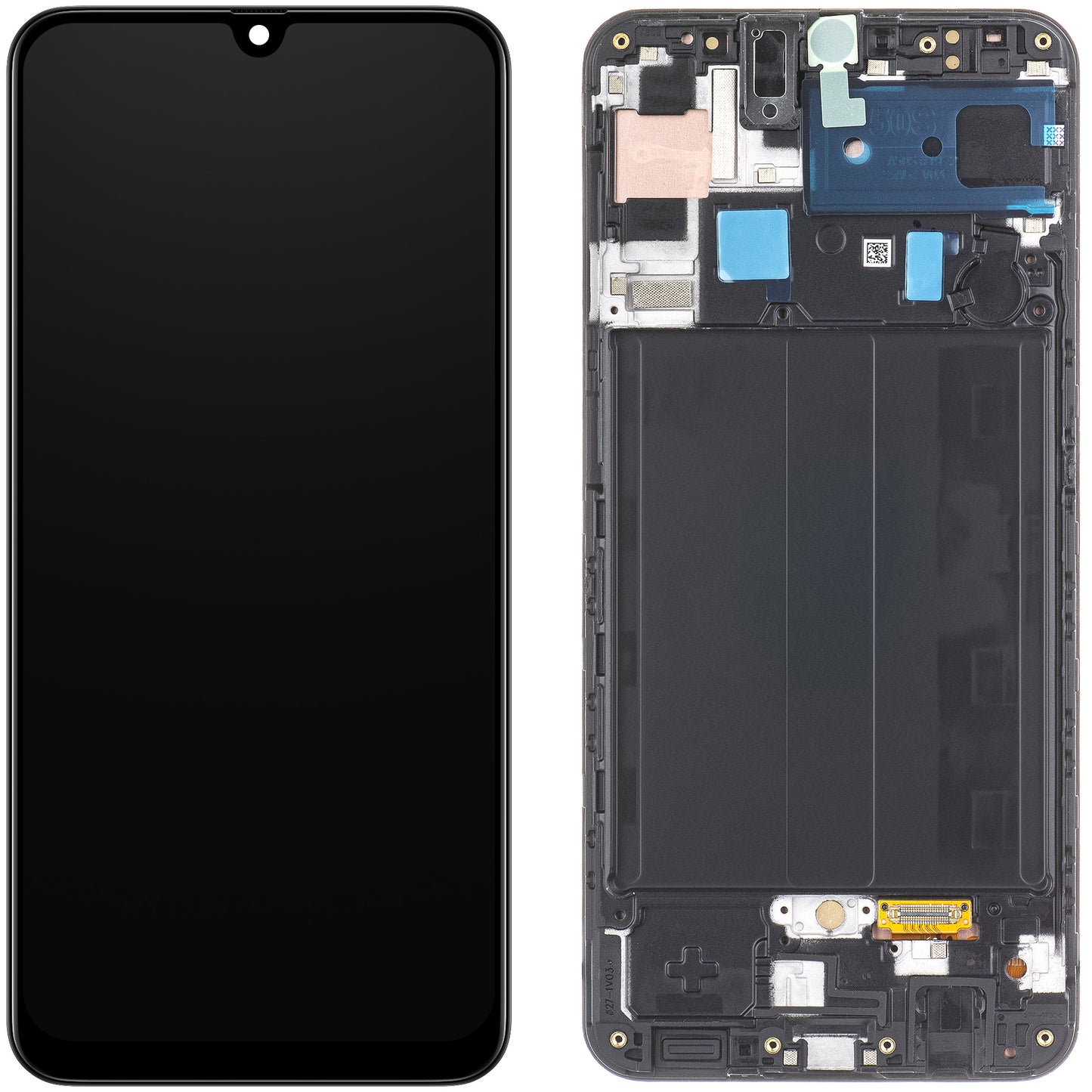 Display sa Touchscreen-om Samsung Galaxy A50s A507, sa Ramom, Crni, Service Pack GH82-21193A