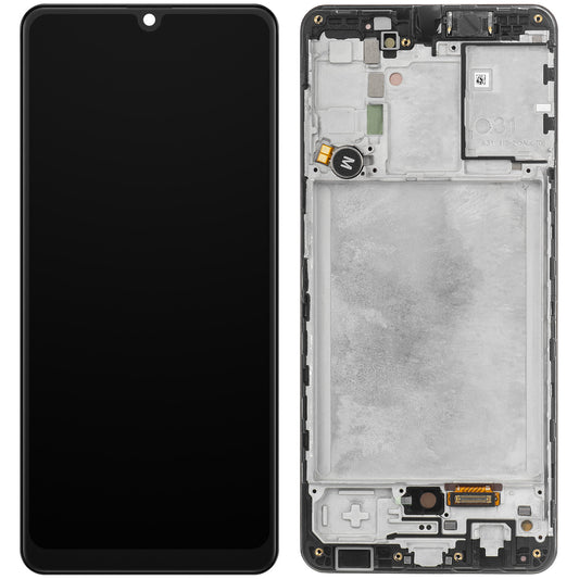 Zaslon s dodirnim ekranom Samsung Galaxy A31 A315, s okvirom, crni, Service Pack GH82-22761A