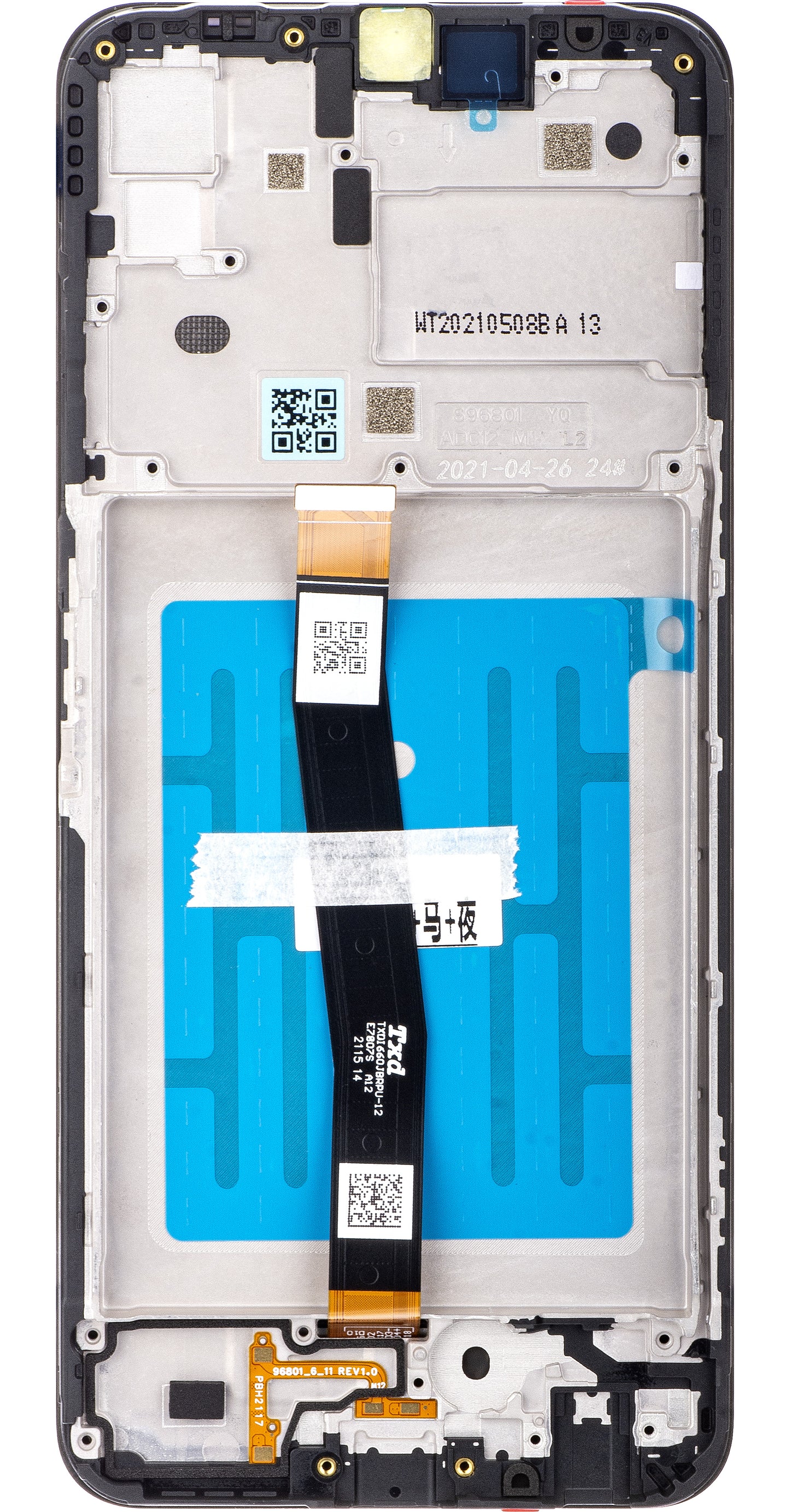 Display sa Touchscreen-om Samsung Galaxy A22 5G A226, sa Ramom, Crni, Service Pack GH81-20694A