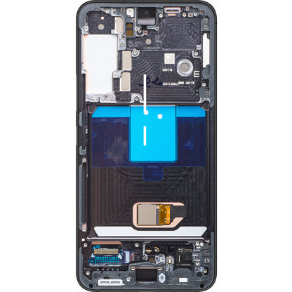 Touchscreen Display Samsung Galaxy S22 5G S901, with Frame, Black, Service Pack GH82-2757521A