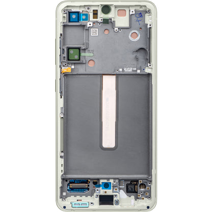 Touchscreen Display Samsung Galaxy S21 FE 5G G990, with Frame, Green, Service Pack GH82-2656590C