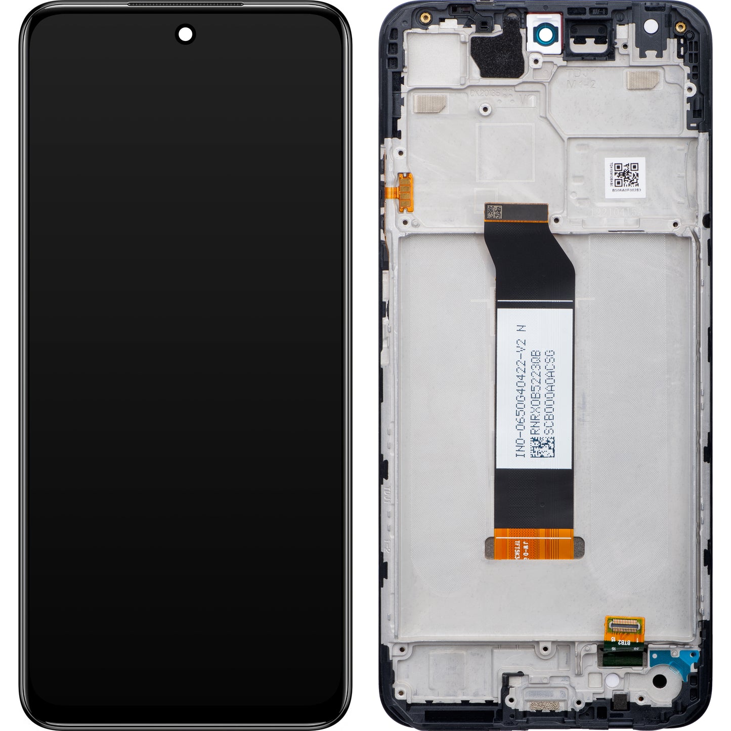 Ekran sa dodirnim ekranom Xiaomi Redmi Note 10 5G, sa ramom, sivi, Service Pack 5600020K1900