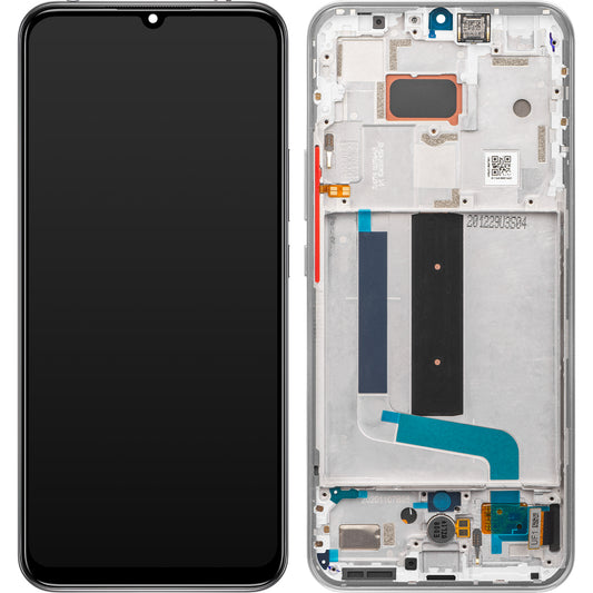 Zaslon s dodirnim ekranom Xiaomi Mi 10 Lite 5G, s okvirom, bijeli, Service Pack 56000500J900