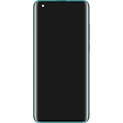 Touchscreen Display Xiaomi Mi 10 5G, with Frame, Version 7, Green, Service Pack 56000K00J200