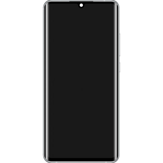Xiaomi Mi Note 10 / Note 10 Pro Touchscreen Display with Frame, White, Service Pack 56000200F400