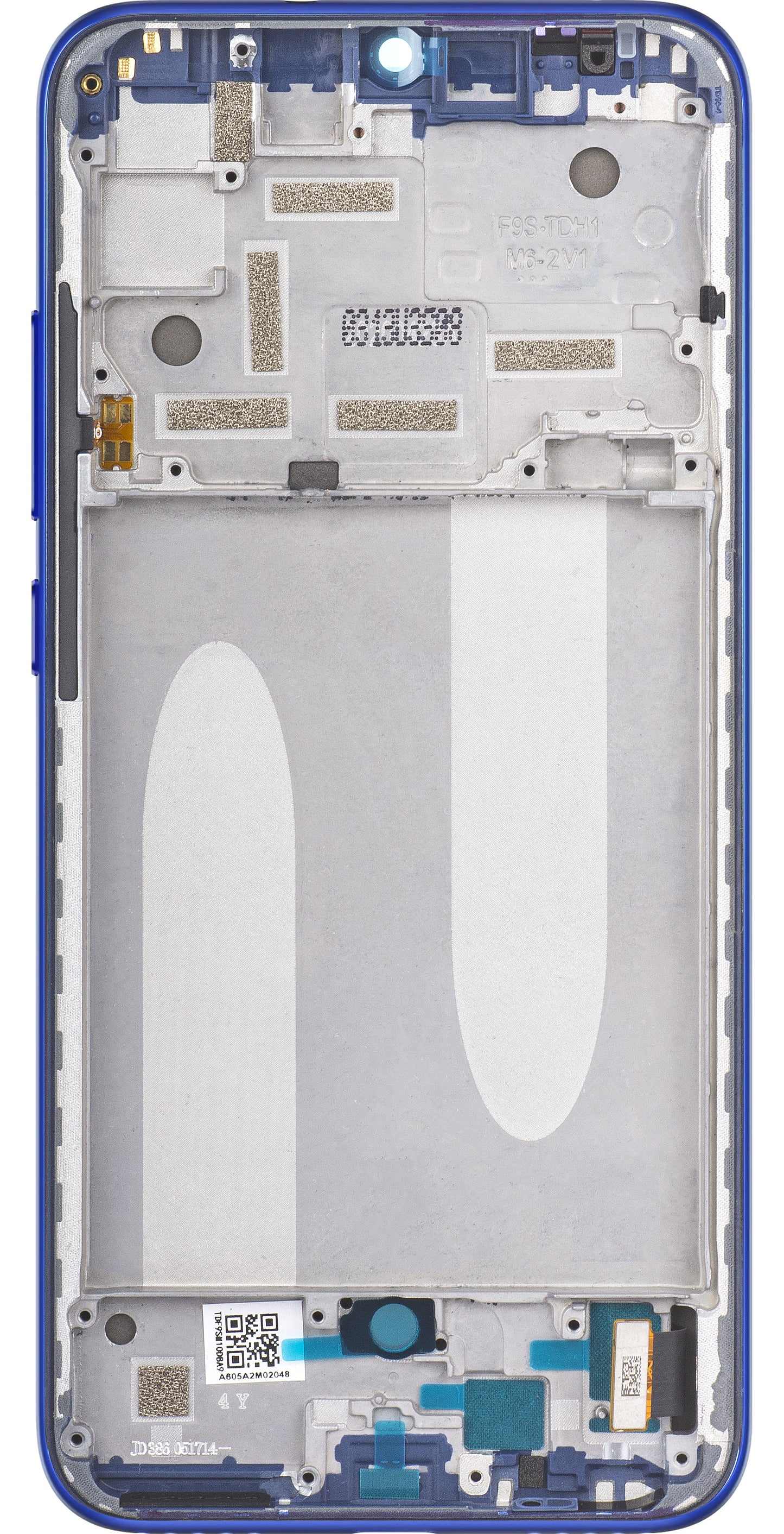 Xiaomi Mi A3 Touchscreen Display, with Frame, Blue, Service Pack 5610100380B6
