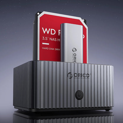 Docking Station Orico IT28E-C za HDD / SSD SATA 2.5inch / 3.5inch - SSD SATA M.2 NVMe, Siva