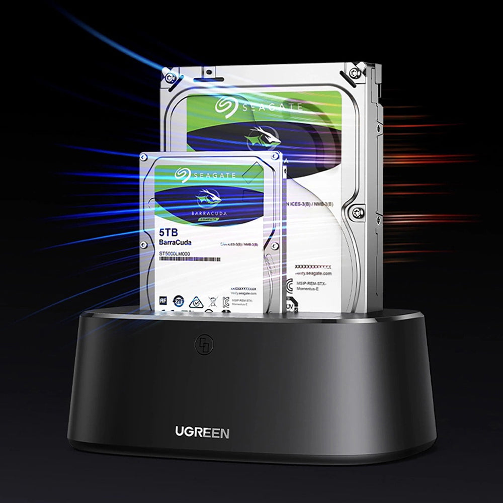 Docking Station UGREEN CM198 (50857) za HDD / SSD SATA 2.5inch / 3.5inch, Crna