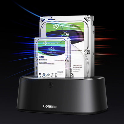 Docking Station UGREEN CM198 (50857) za HDD / SSD SATA 2.5inch / 3.5inch, Crna