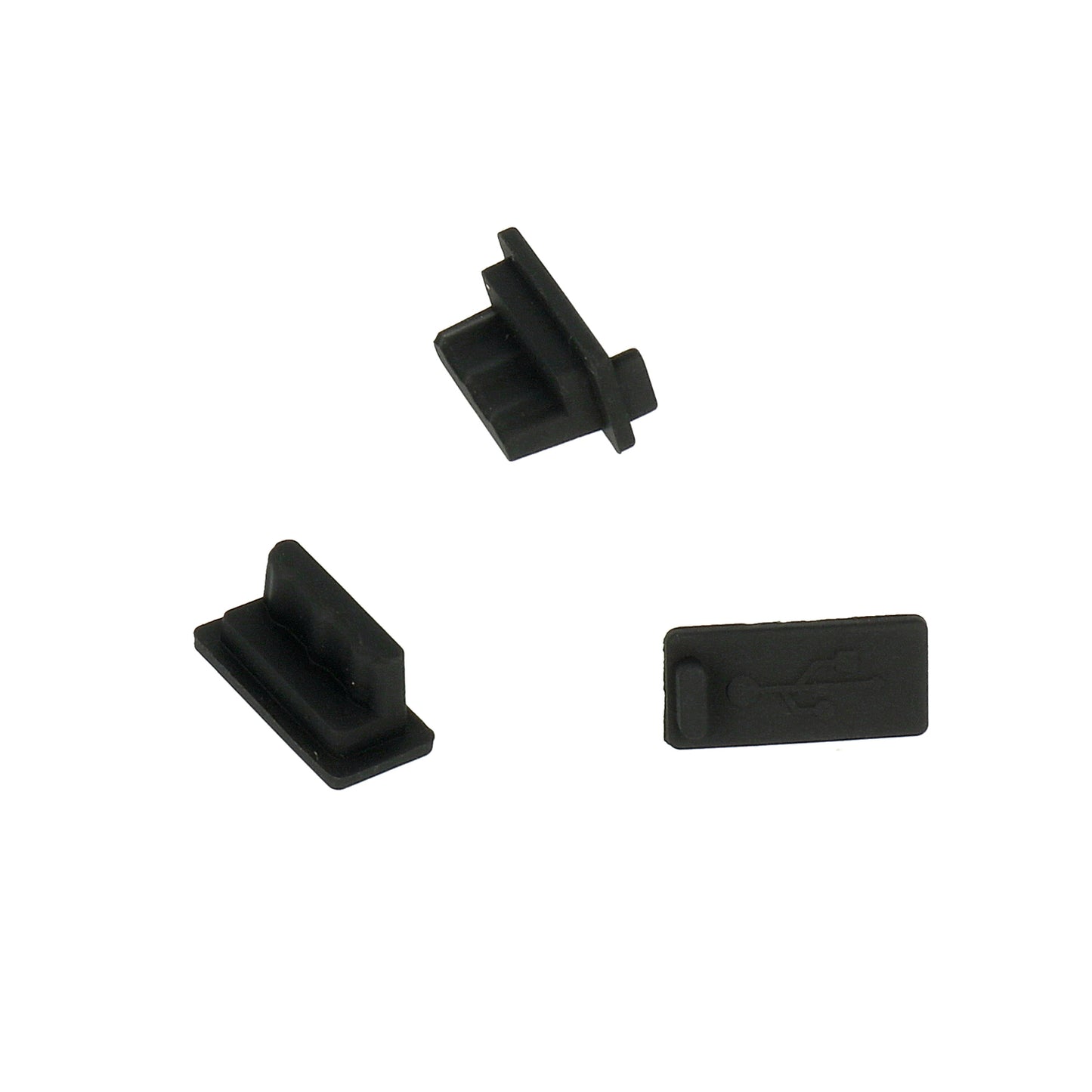Čep protiv prašine za port telefona OEM, USB-A, Set 10 komada, Crna