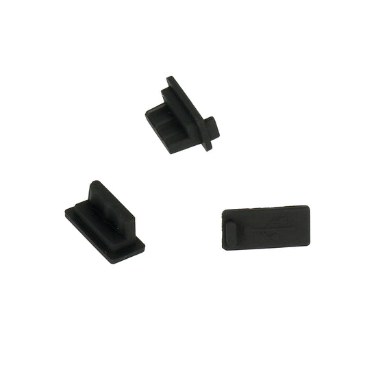 Čep protiv prašine za port telefona OEM, USB-A, Set 10 komada, Crna