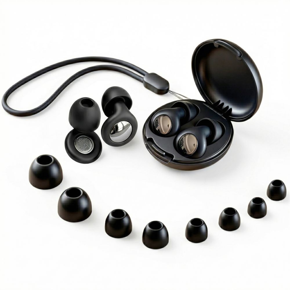 Čepovi za uši Tech-Protect QuietFit, Crni